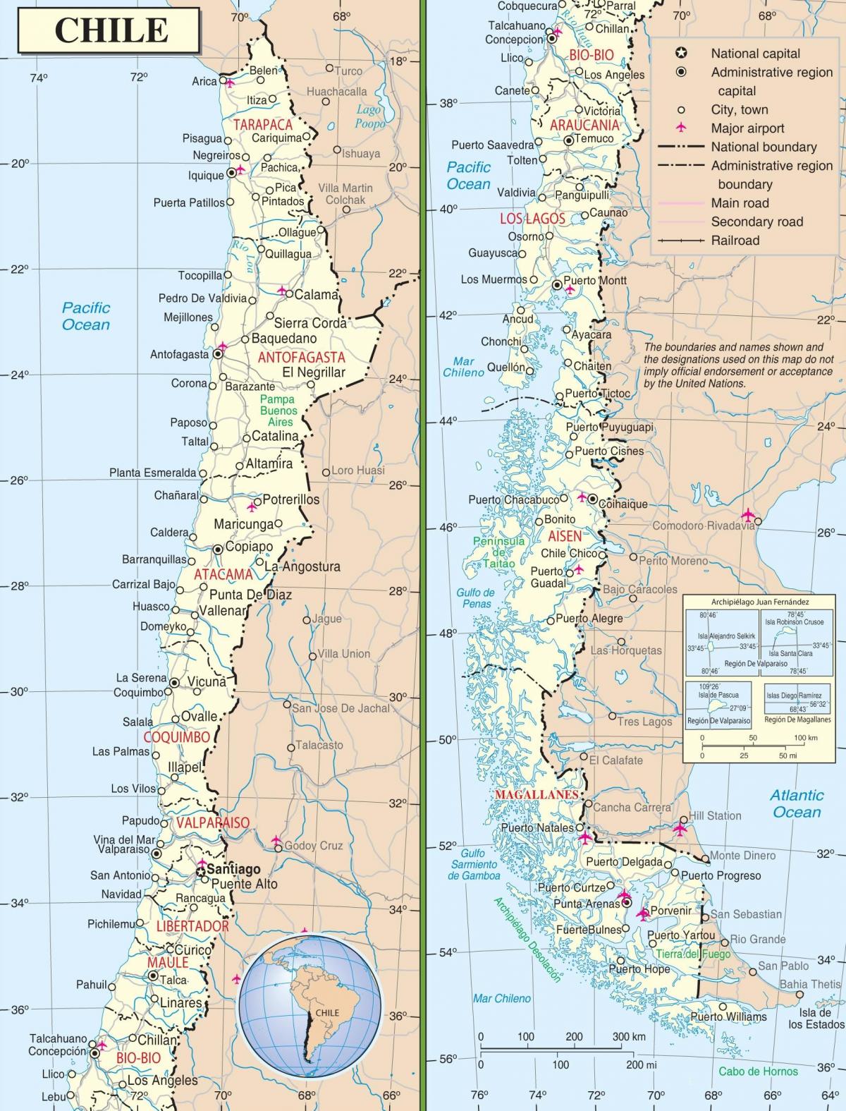 map de Chile