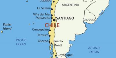 Map of Chile country