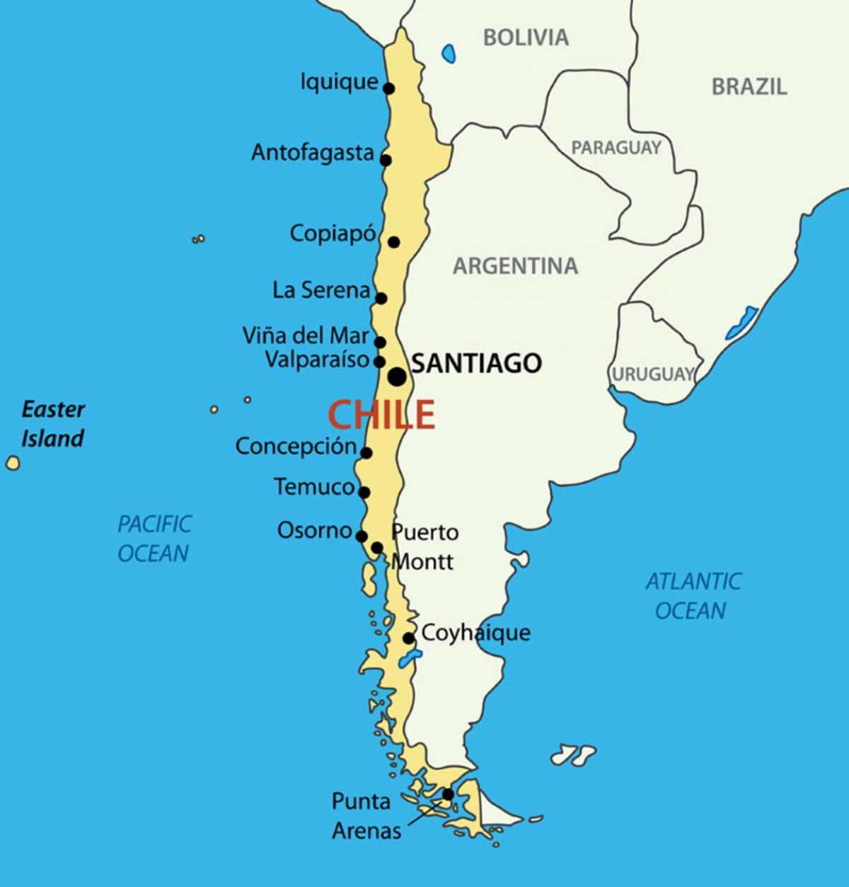 Map of concepcion Chile