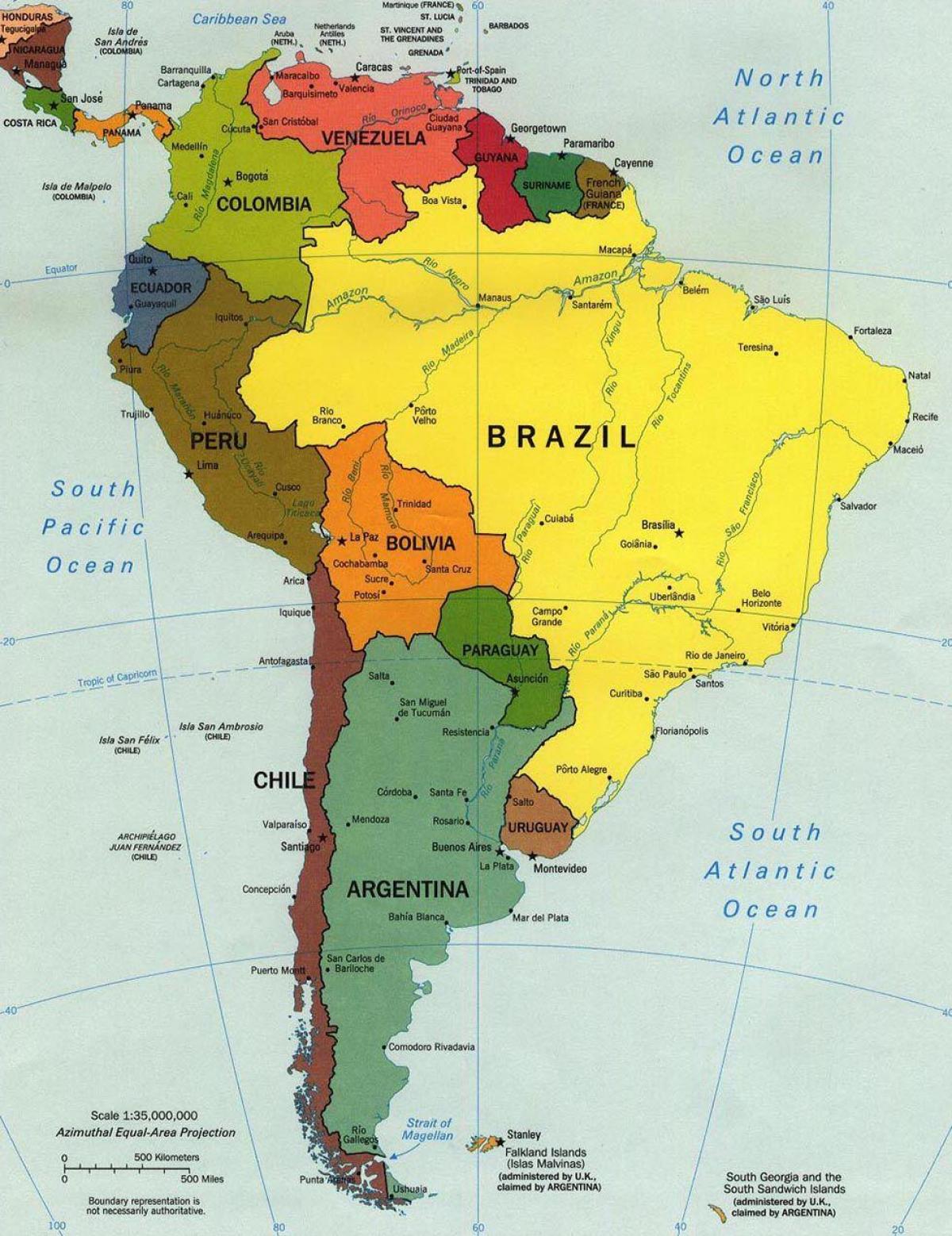Locate Chile On World Map Locate Chile On Map - Map Of Locate Chile On (South America - Americas)