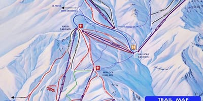 Map of Chile ski resorts
