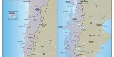 Map of Chile travel