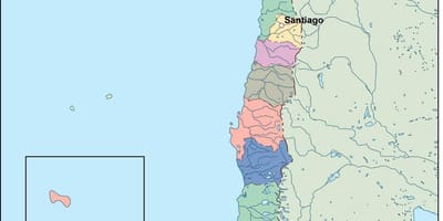 Map of Chile vector
