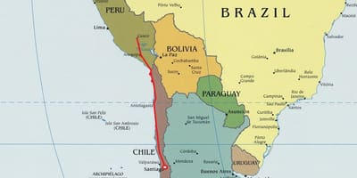 Map of northern Chile